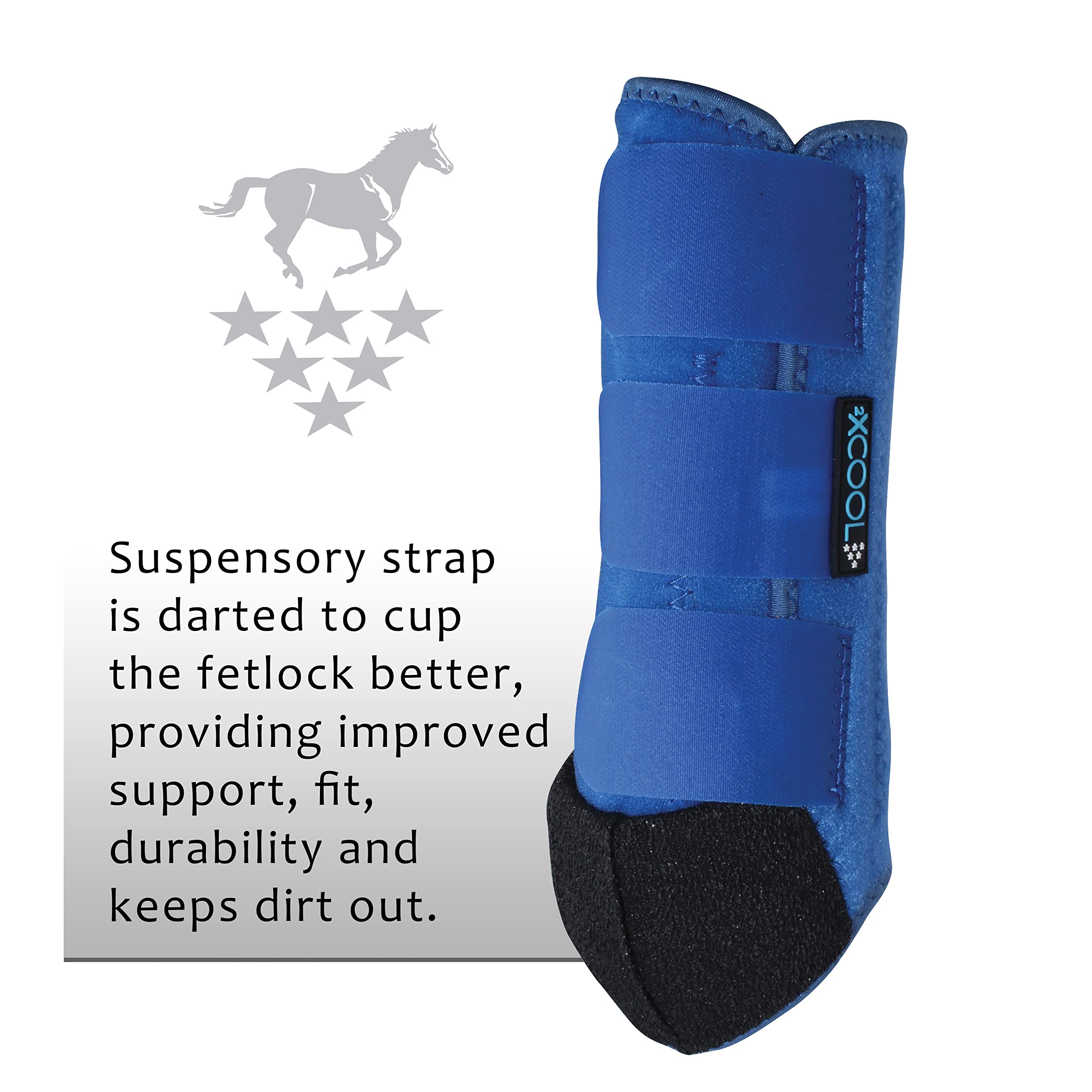 Professional's Choice 2XCOOL boot adjustable fit image shows secure customizable sizing