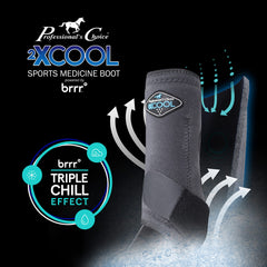 Professional's Choice 2XCool boot liner closeup highlights 2XCool minerals and rapid drying.