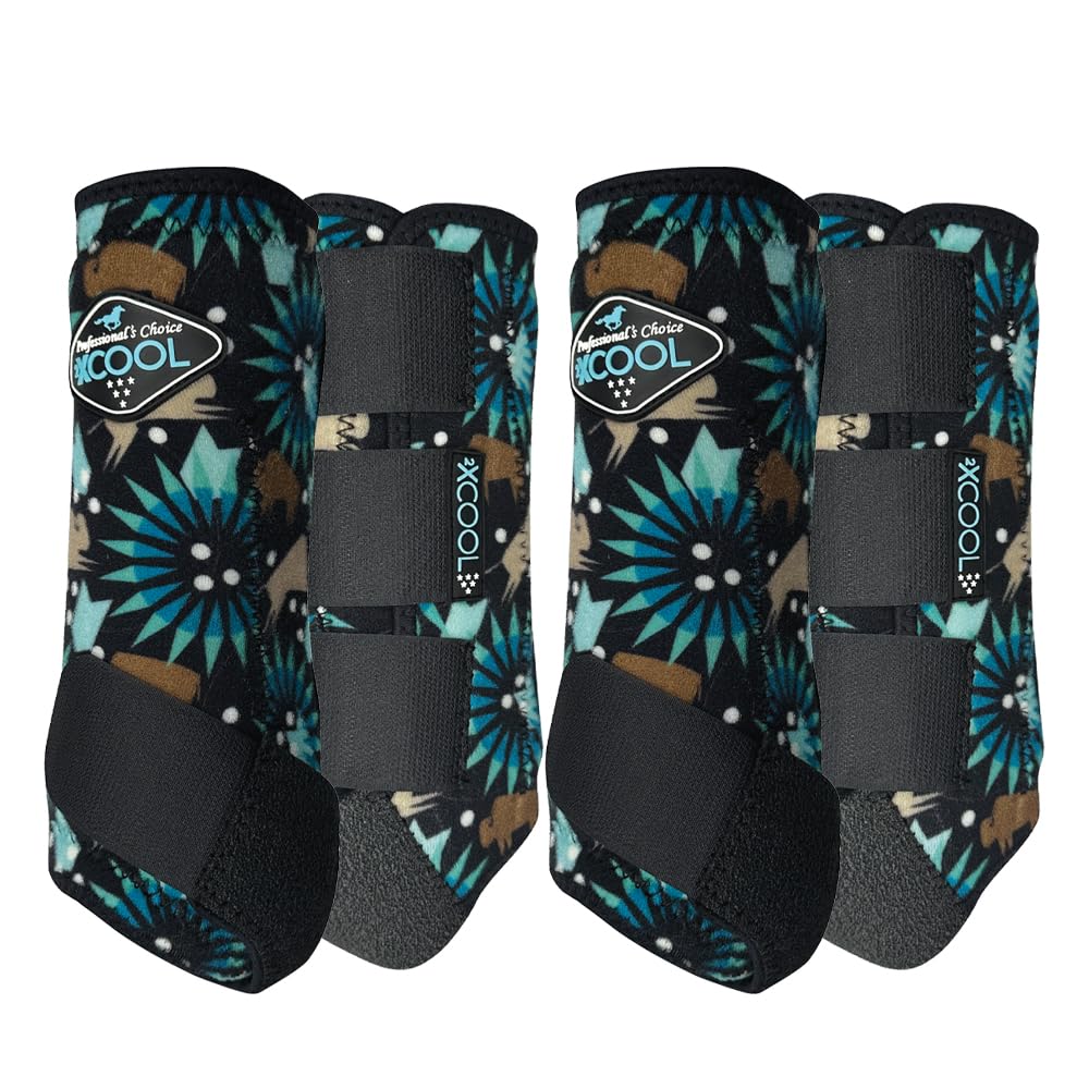 Professional's Choice 2XCOOL boots front view showing cooling, breathable protection for active horses.