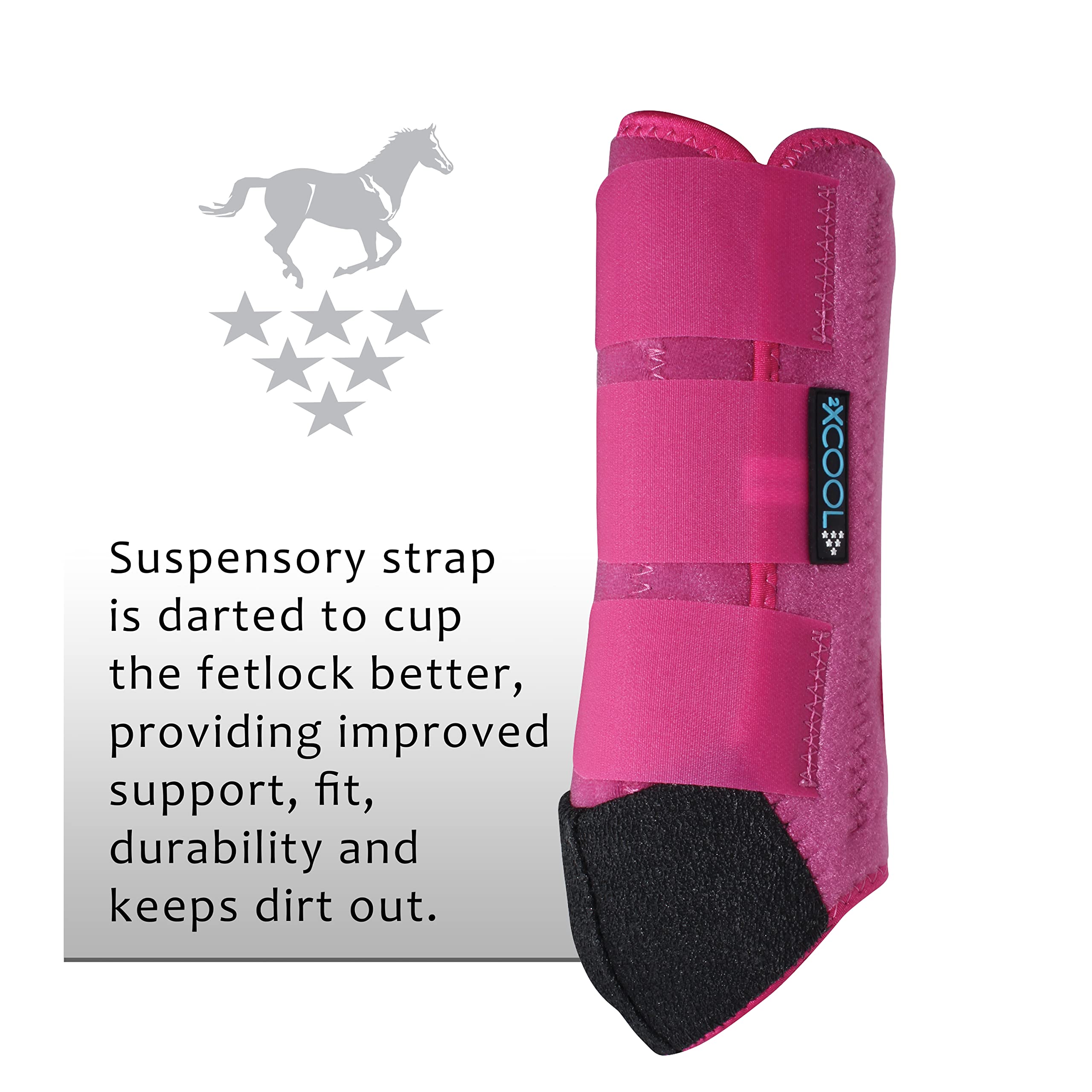 Professional's Choice 2XCool boots in neutral pack ready for training or turnout.