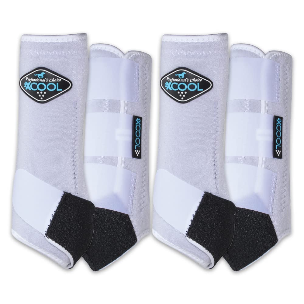Professional's Choice 2XCool horse boot front view shows breathable, protective design for active riding.