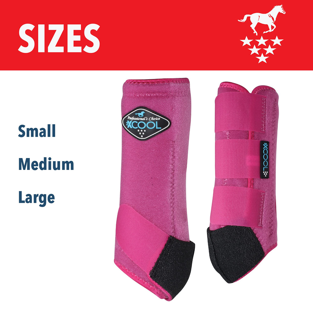 Professional's Choice 2XCOOL boots in active use during ride or turnout