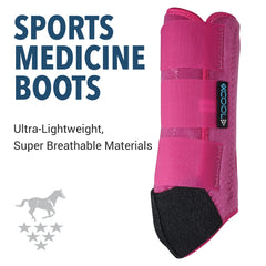 Professional's Choice 2XCOOL boots closeup strap showing durable stretch Kevlar patch