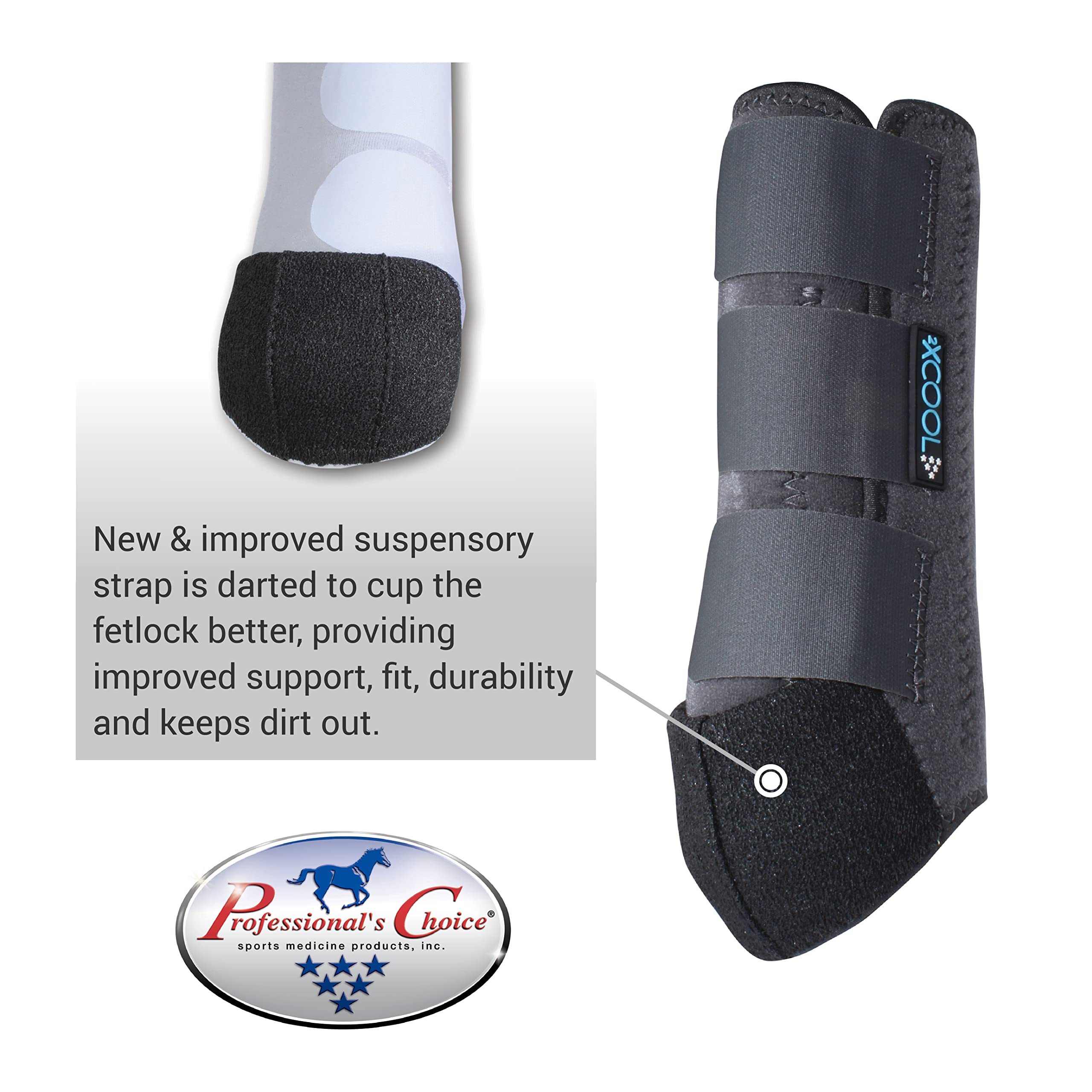 Professional's Choice 2XCOOL boots liner closeup highlighting cooling fabric