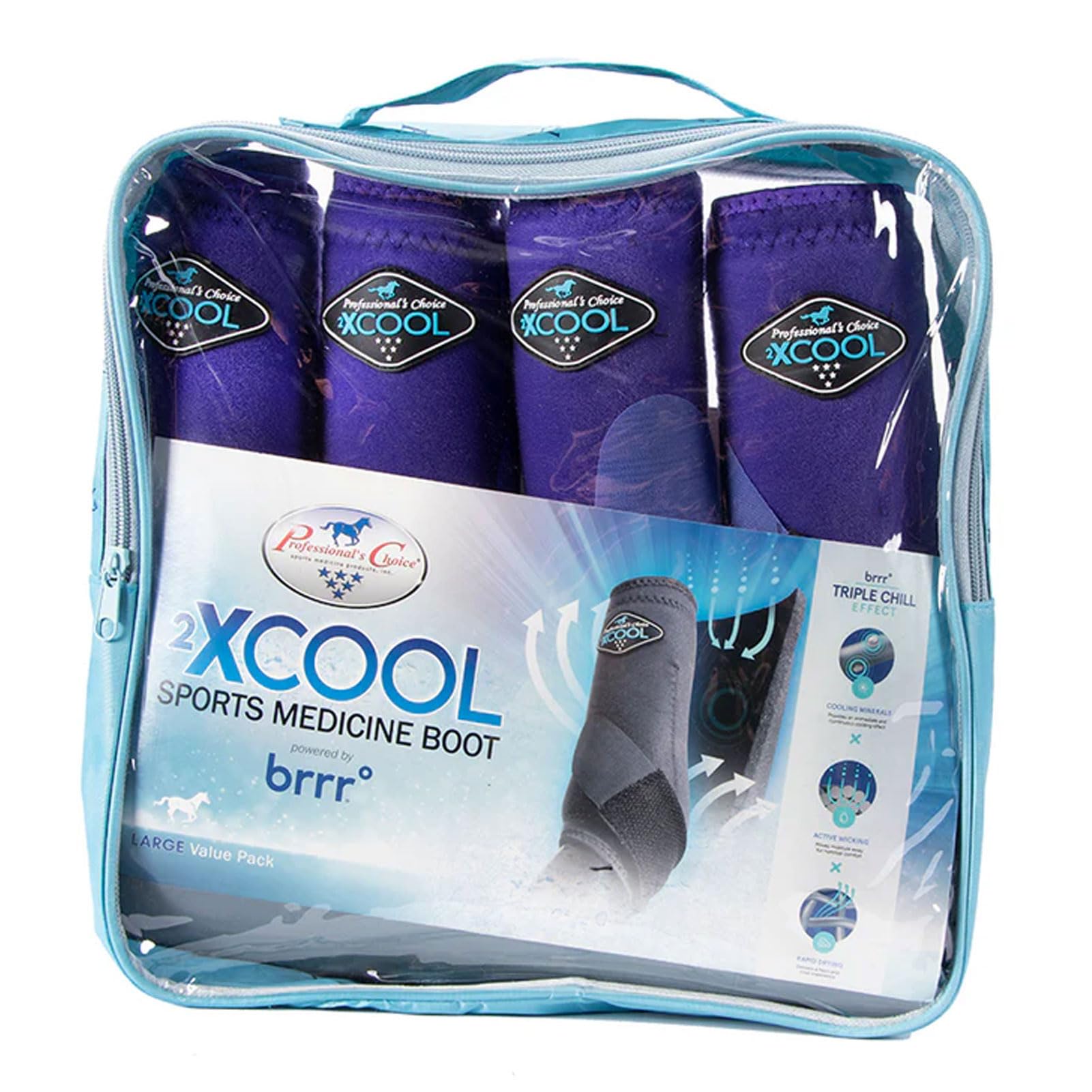 Professional's Choice 2XCool boot liner detail—cooling minerals and rapid drying.