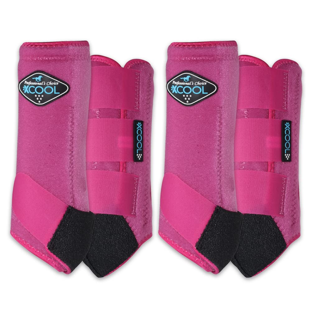 Professional's Choice 2XCool boot overview in raspberry for protective athletic support during workouts