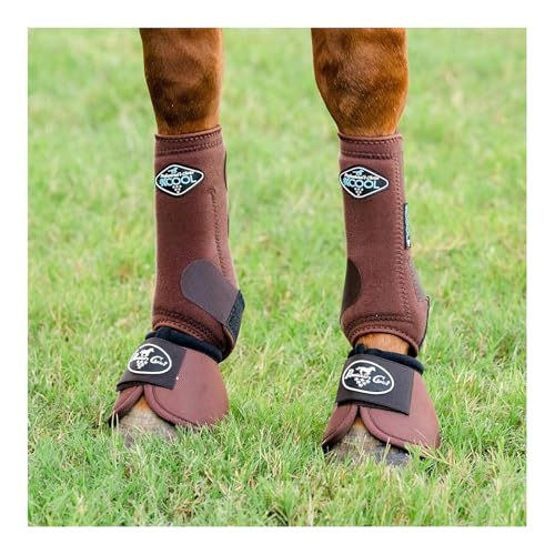 Professional's Choice 2XCool suspensory patch close-up shows stretch Kevlar durability.