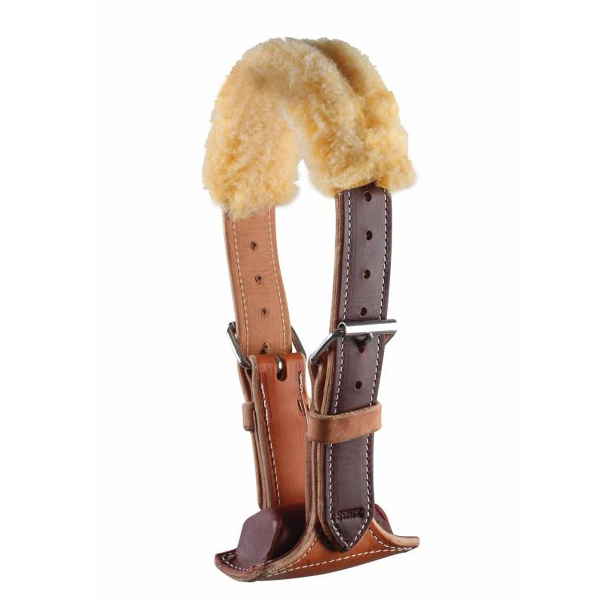 Professional's Choice The Dare Cribbing Collar front view shows durable leather support for cribbing control