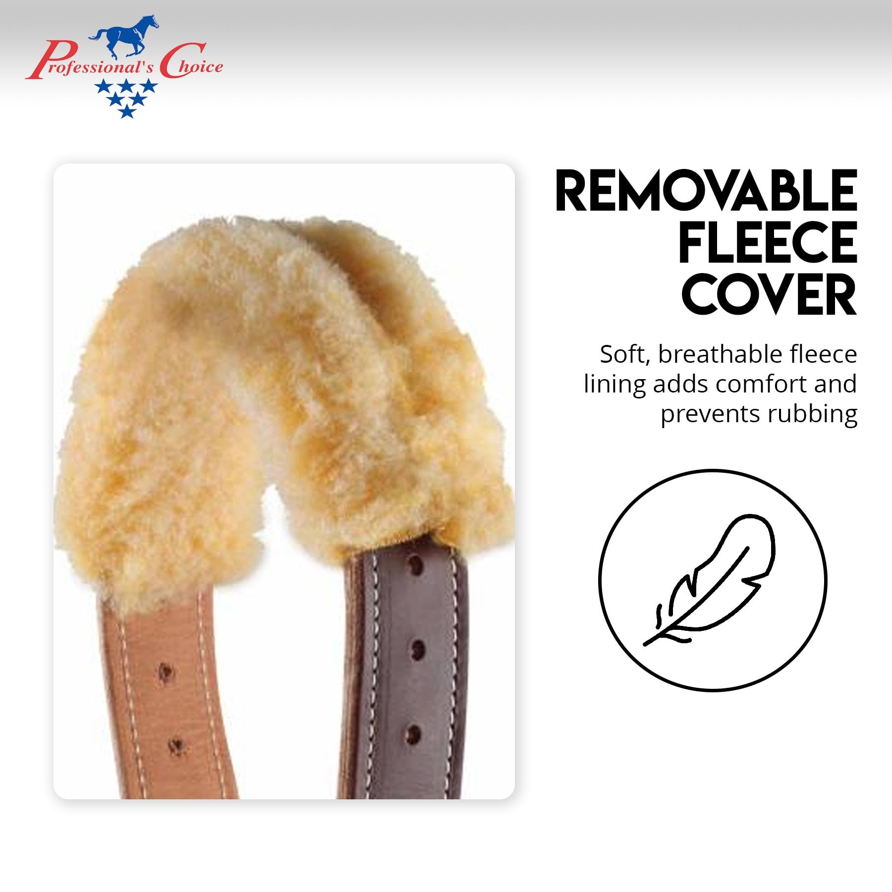 Professional's Choice The Dare Cribbing Collar side view demonstrates secure fit and adjustability