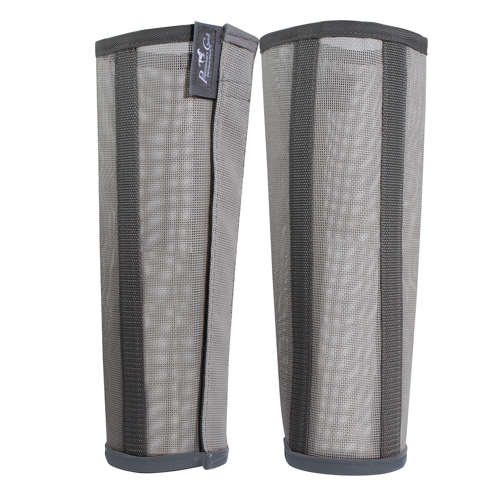 Professional's Choice Deluxe Fly Boots breathable mesh closeup shows pest protection during turnout.