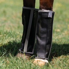 Professional's Choice Deluxe Fly Boots four-pack ready for field use and fly protection.