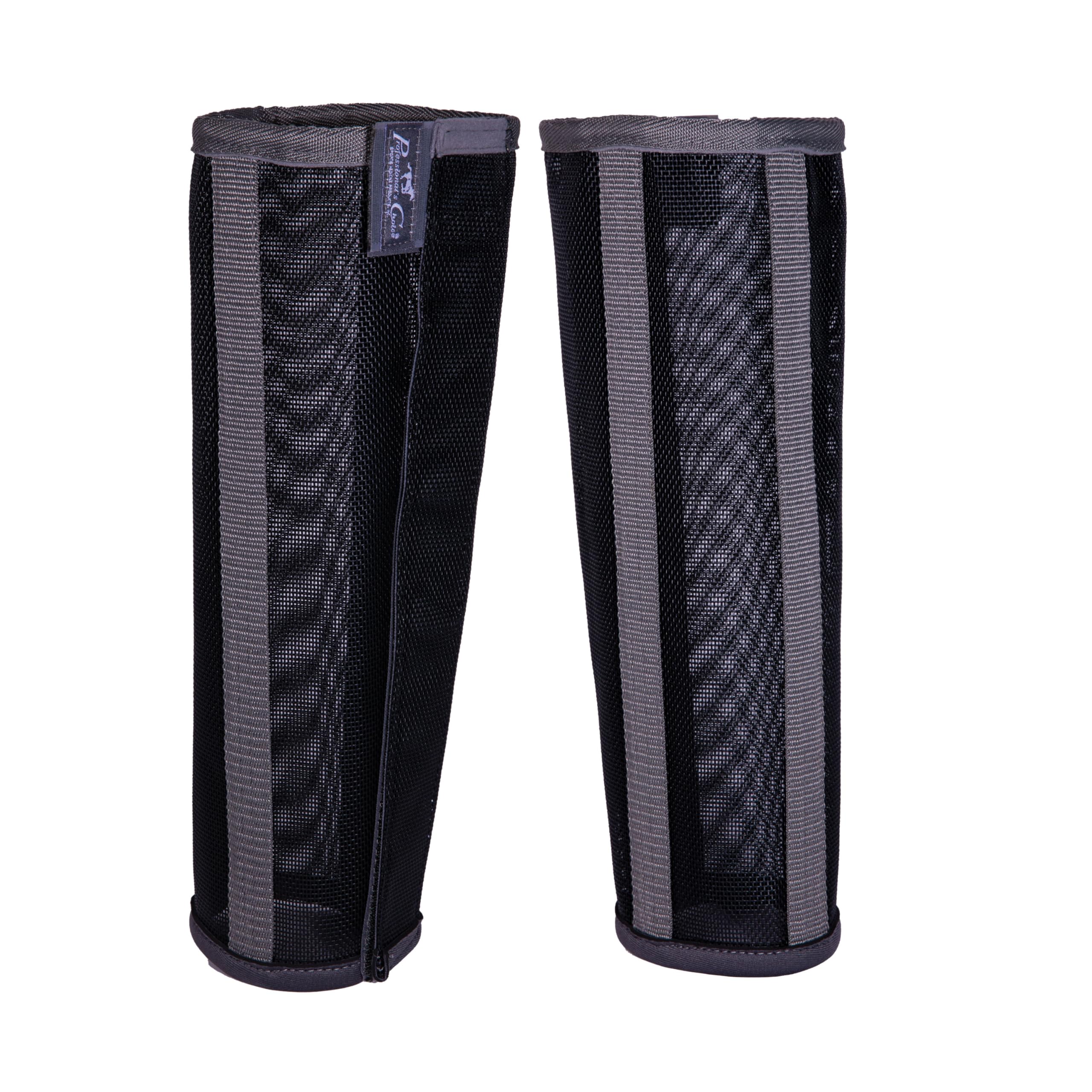 Professional's Choice Deluxe Fly Boots with breathable mesh provide fly protection and rider comfort.