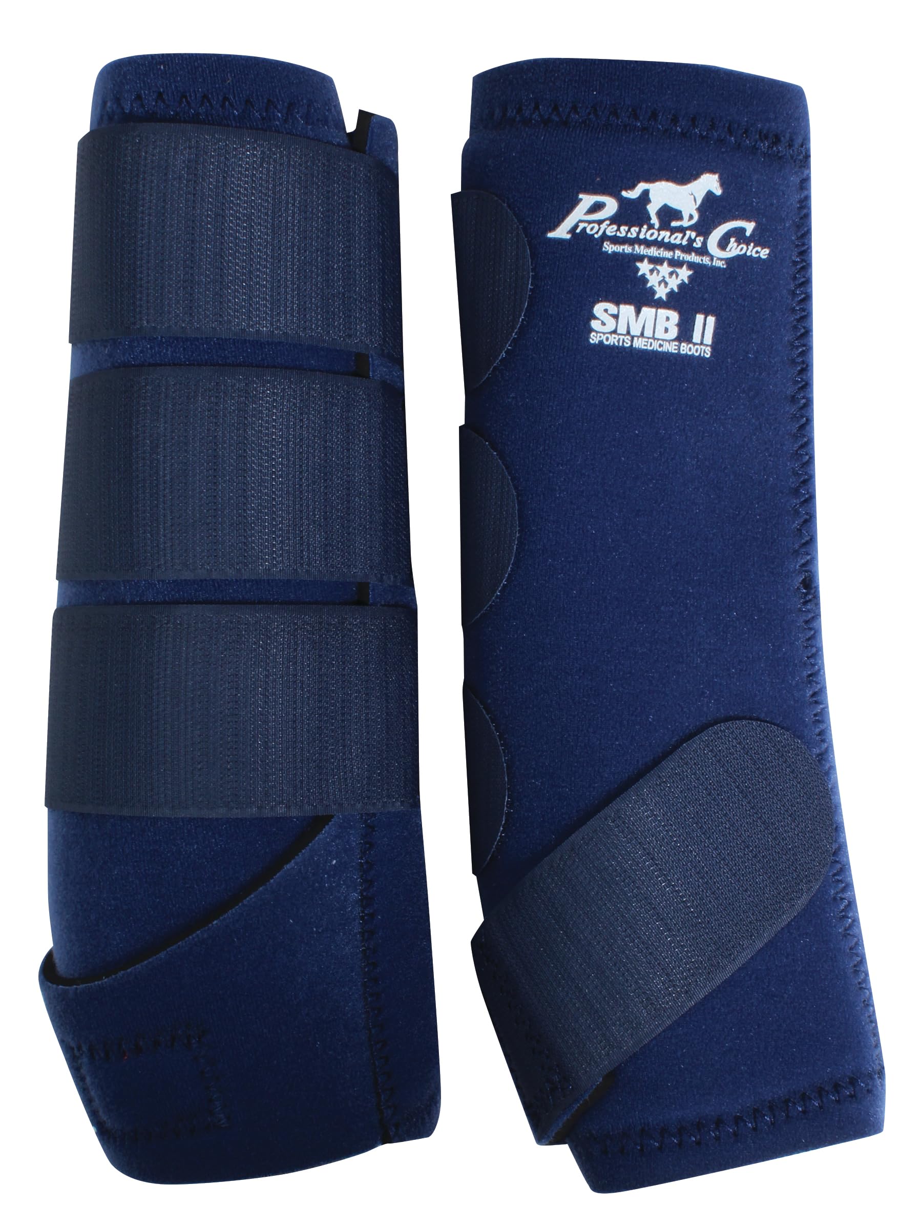 Professional's Choice SMBII boots navy side view protect legs during performance and training