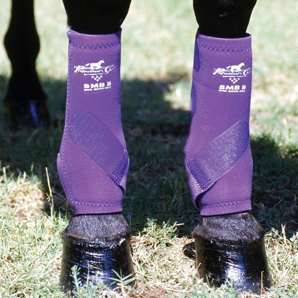 Professional's Choice SMBII purple boots side profile highlighting secure fit