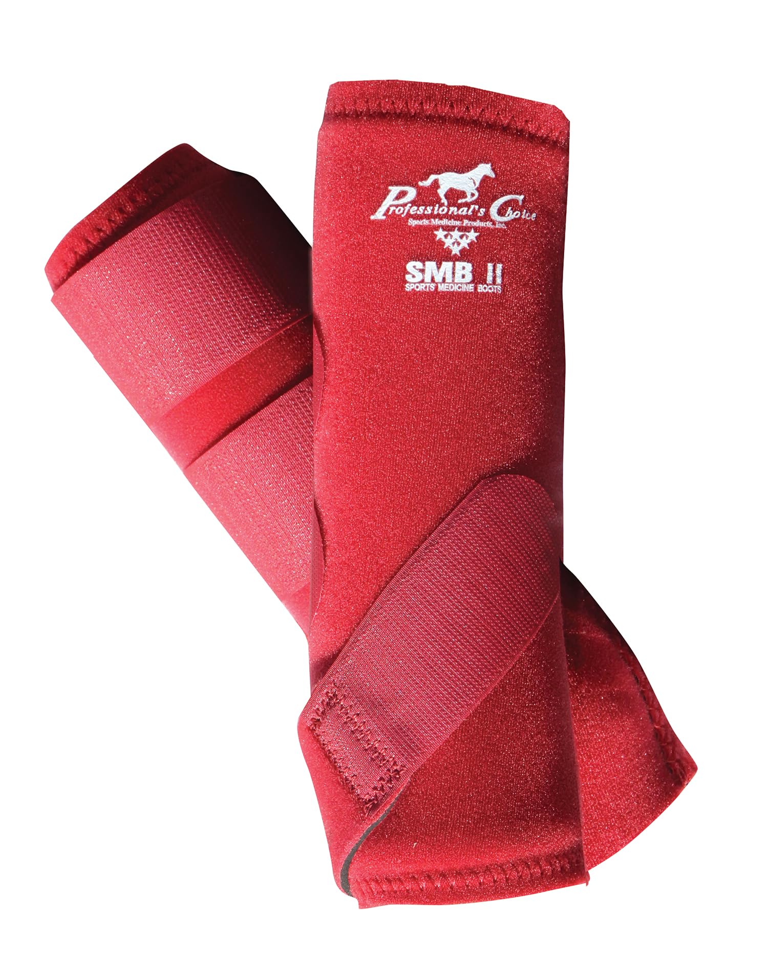 Professional's Choice SMBII crimson medium side view boot highlighting full leg protection for performance