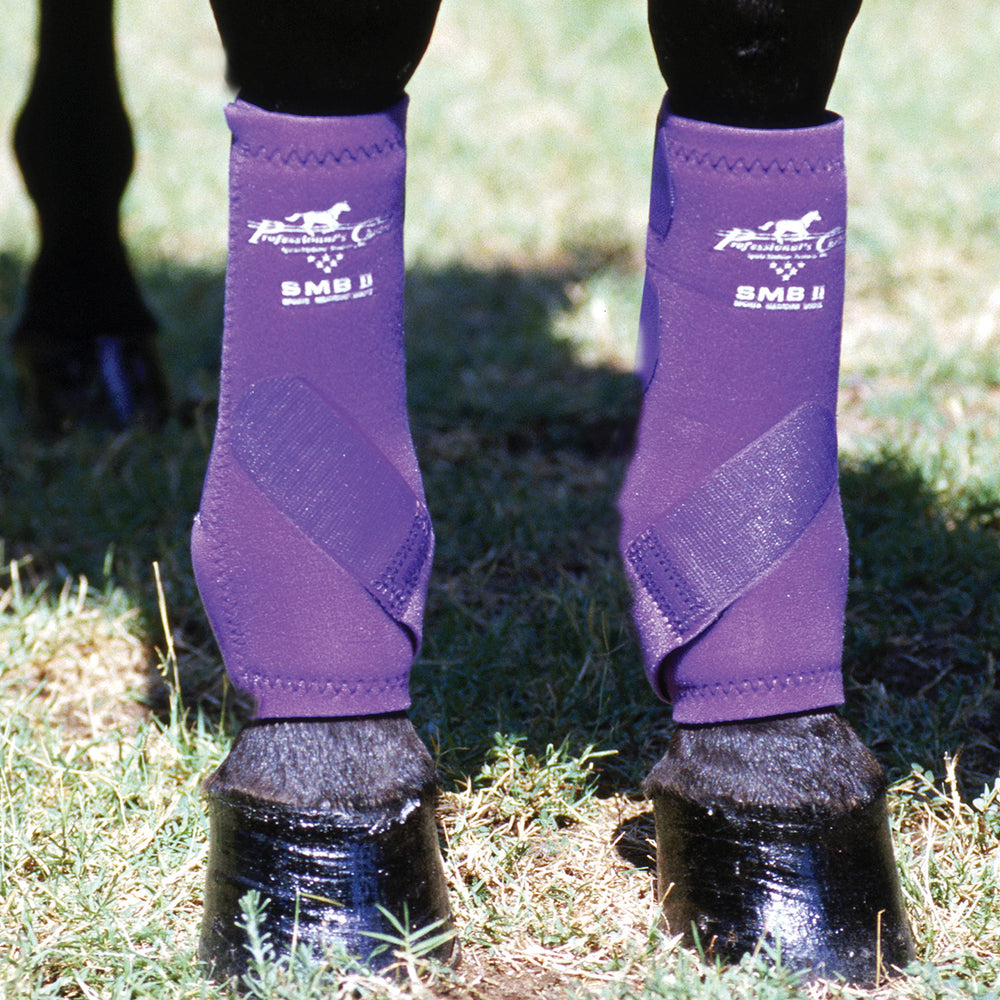 Professional's Choice SMBII purple boots side view showing secure, durable construction