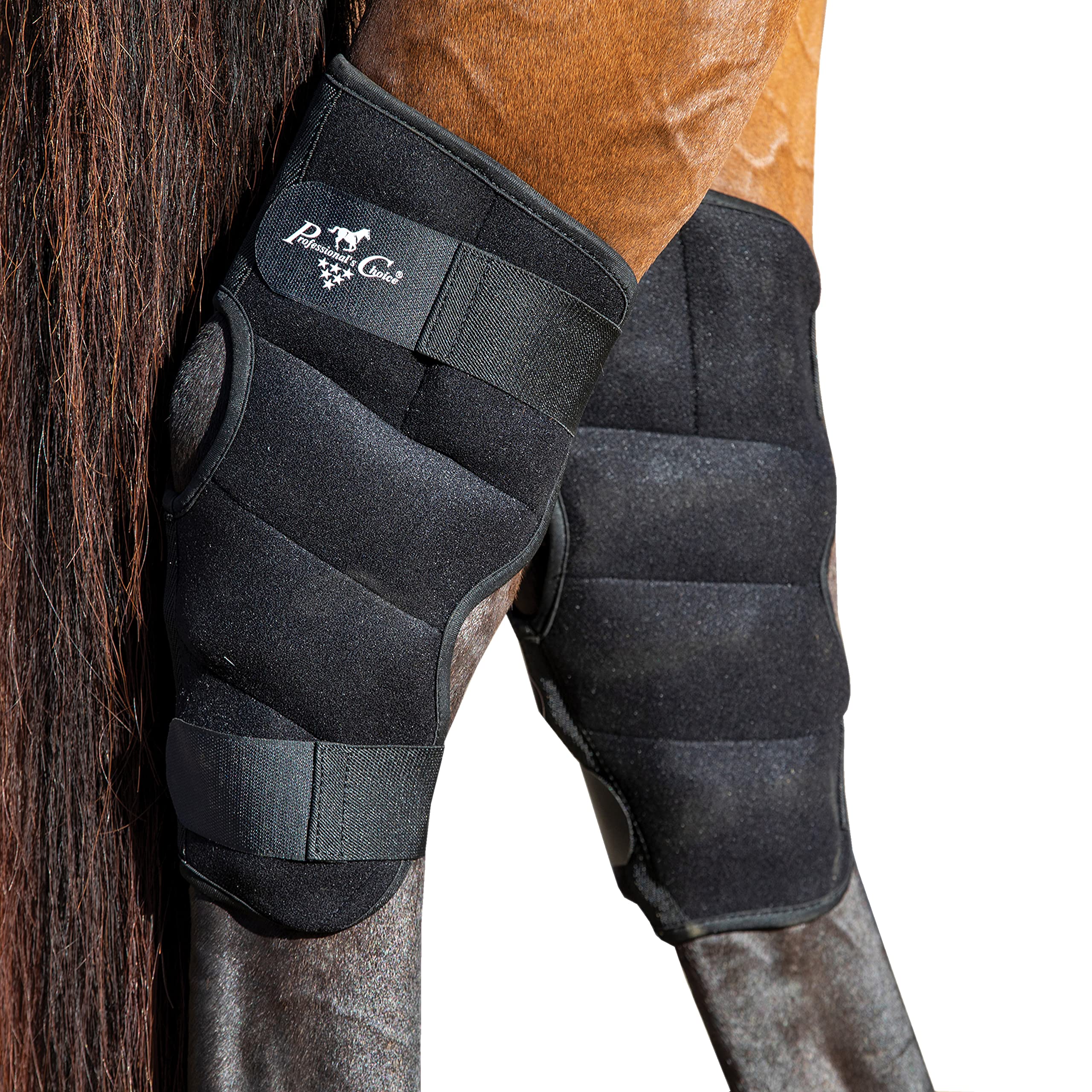 Professional's Choice Hock Ice Boot front view with secure straps for stable cold therapy.