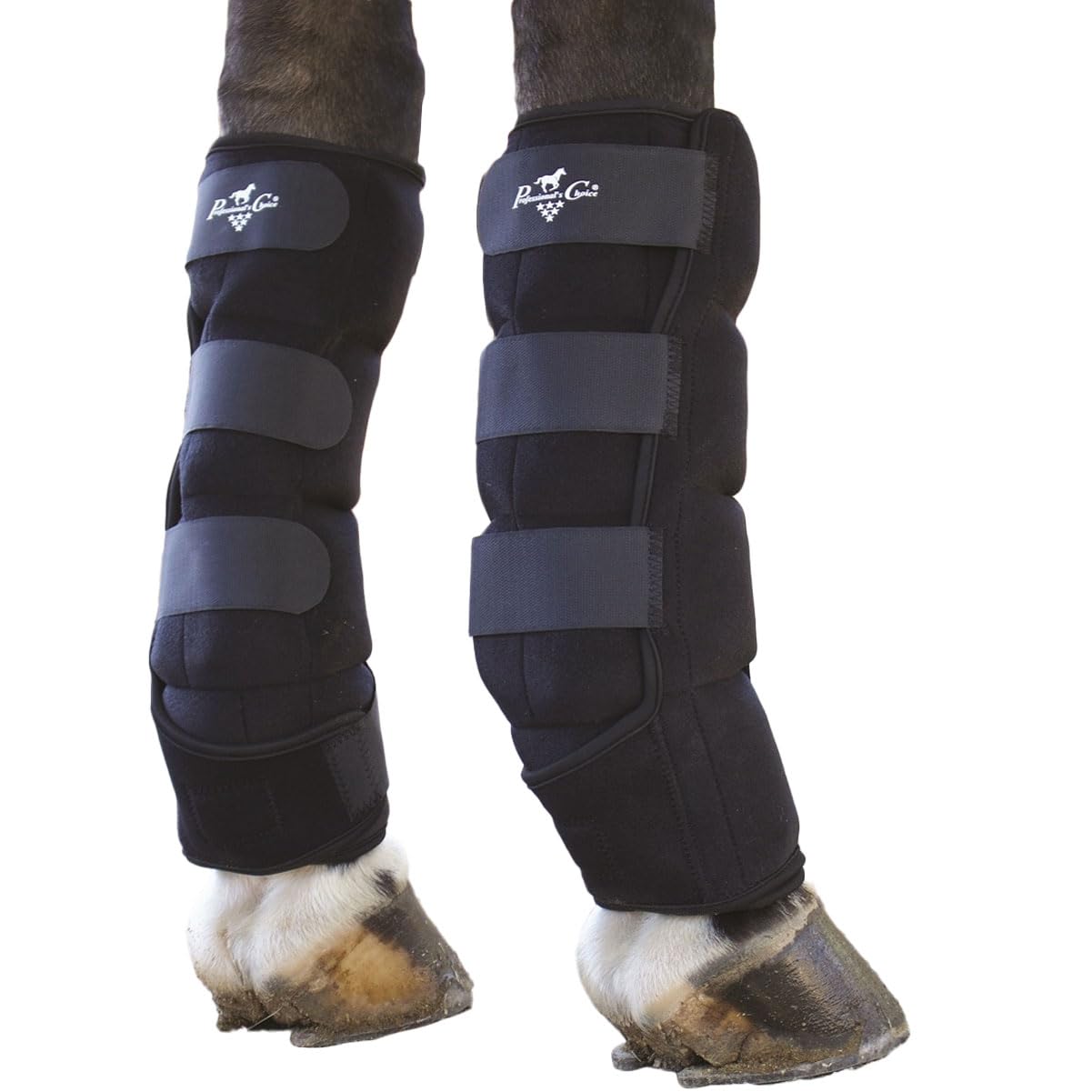Professional's Choice ice boot 4x6 black side view supports swelling reduction.