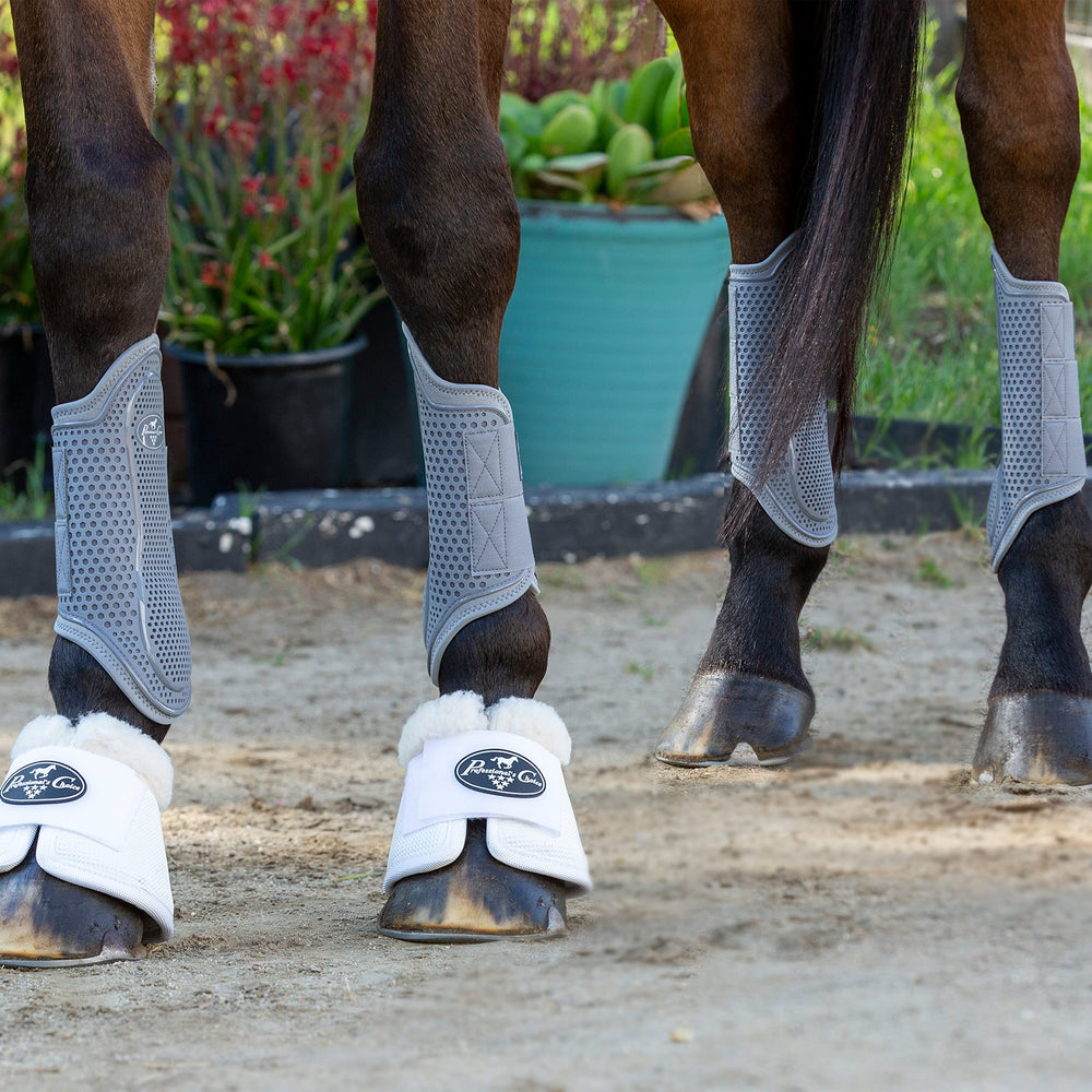Professional's Choice Pro Performance Hybrid Splint Boot hind-leg compatibility for turnout days.