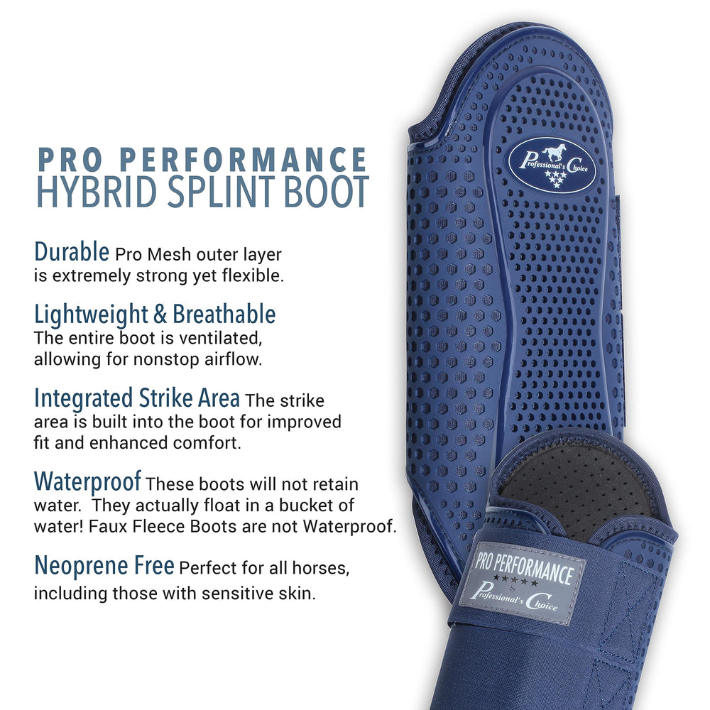 Professional's Choice Pro Performance Hybrid Splint Boot water test demonstrating waterproof design.