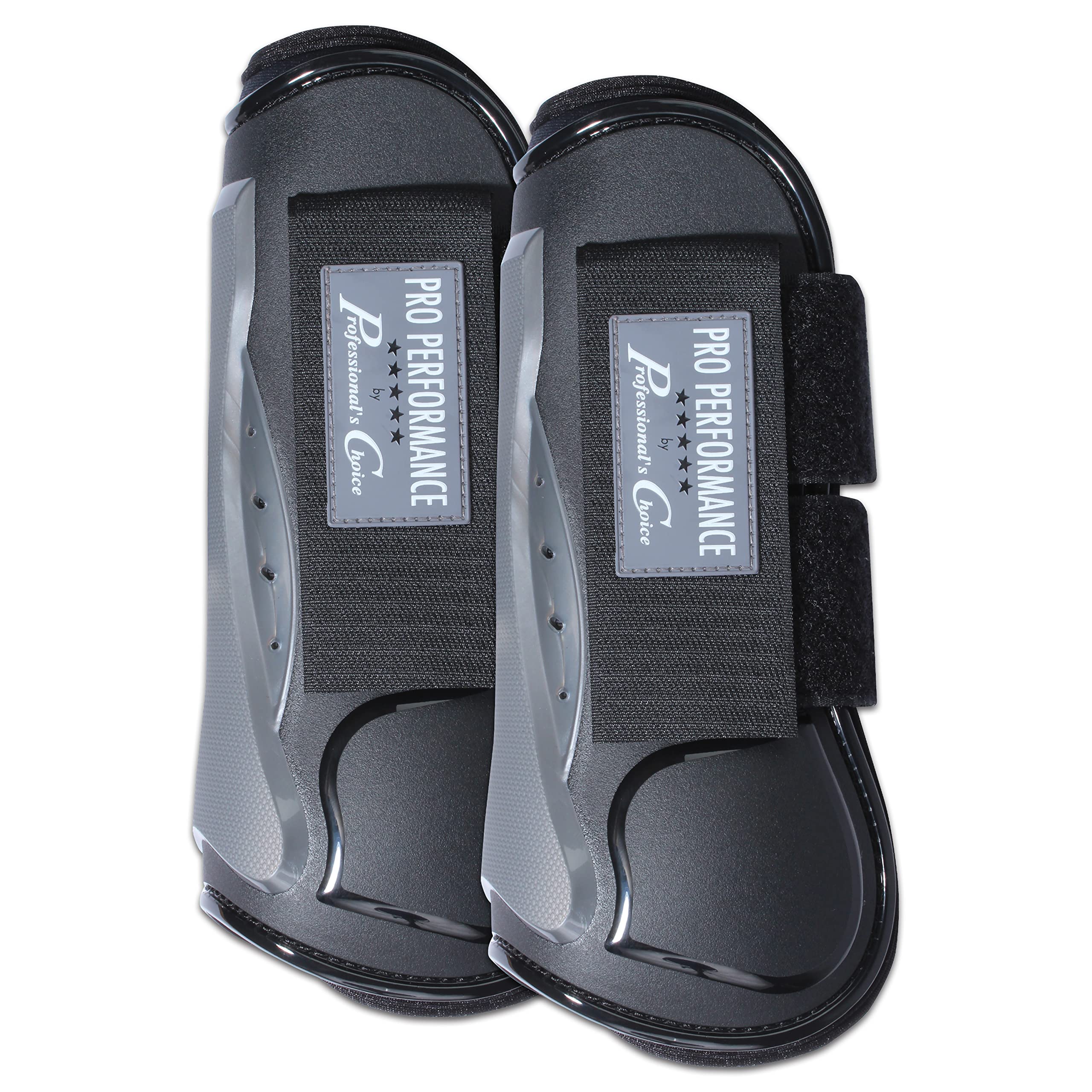 Professional's Choice Pro Performance boots front pair closeup showing durable black shell for training