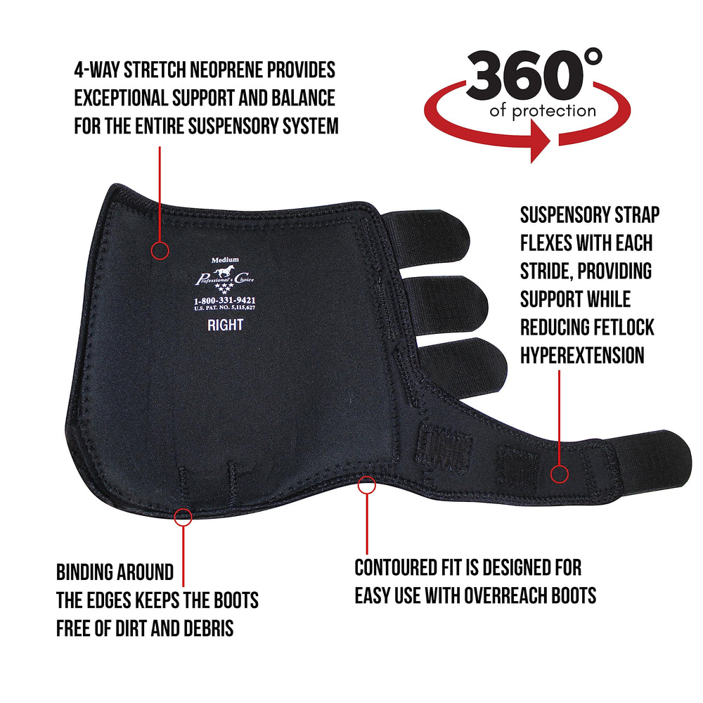 Professional's Choice SMB-3 boot 4-pack packaging communicates value for multi-hoof care setups