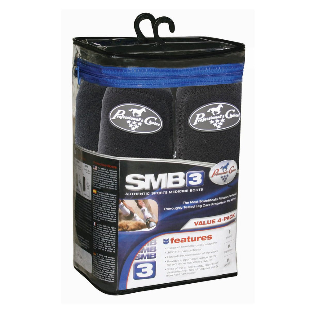 Professional's Choice SMB-3 boot outer material displays neoprene and UltraShock lining for impact protection