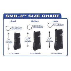 Professional's Choice SMB-3 boot strap detail enables smoother strides with flexible suspension