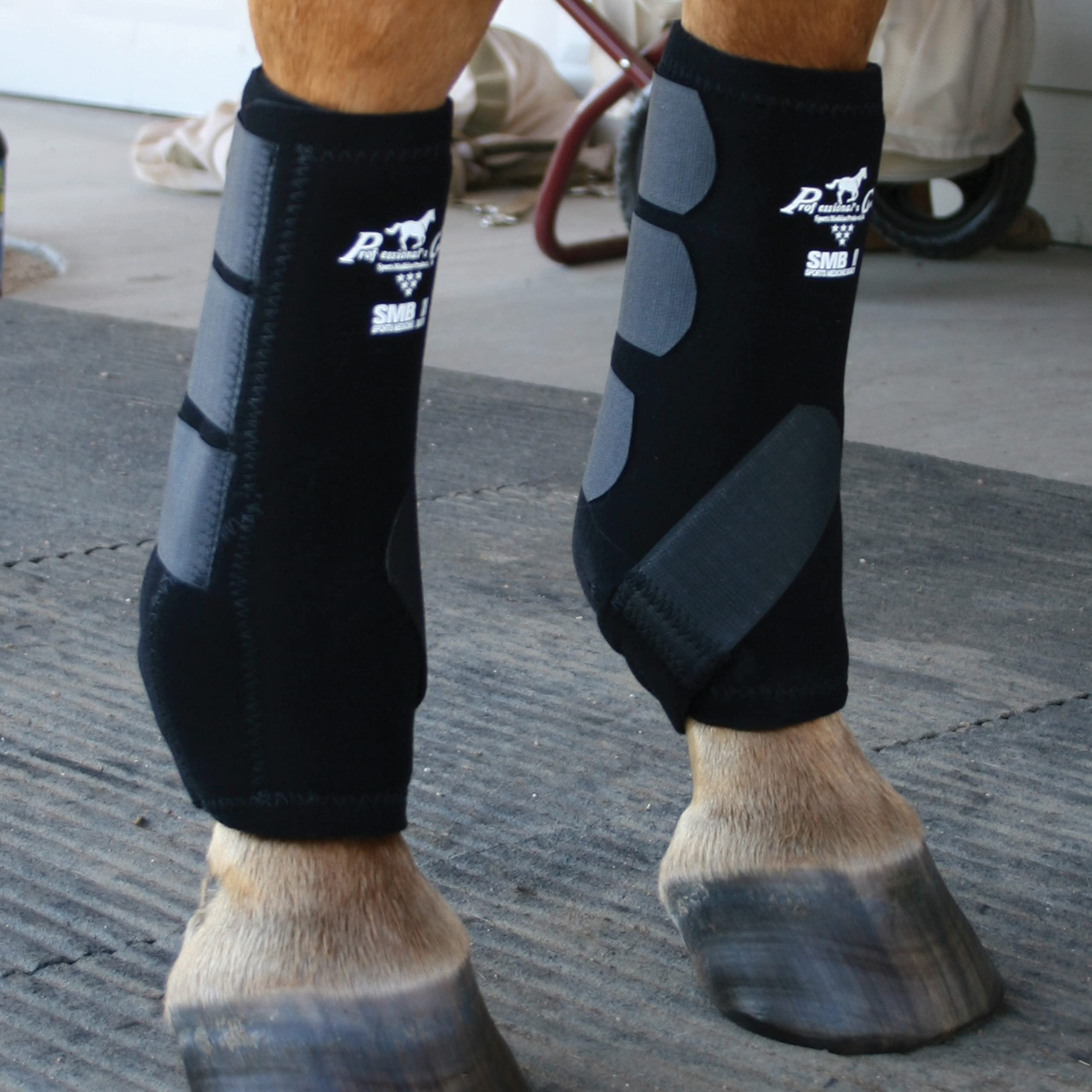 Professional's Choice SMB II XL black boots side view highlight durability and coverage