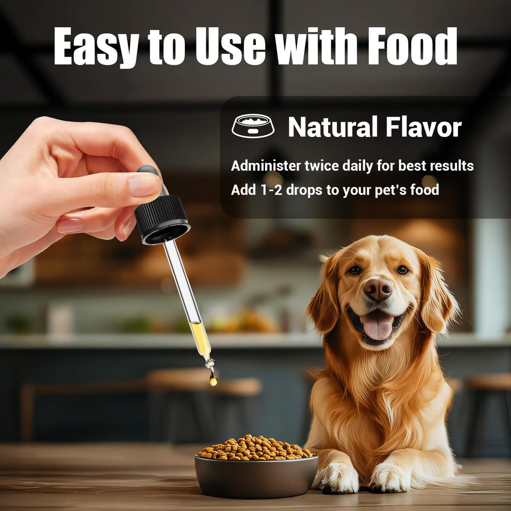 ProFluffyBio Quercetin for Dogs promotes a calm moment after dosing.