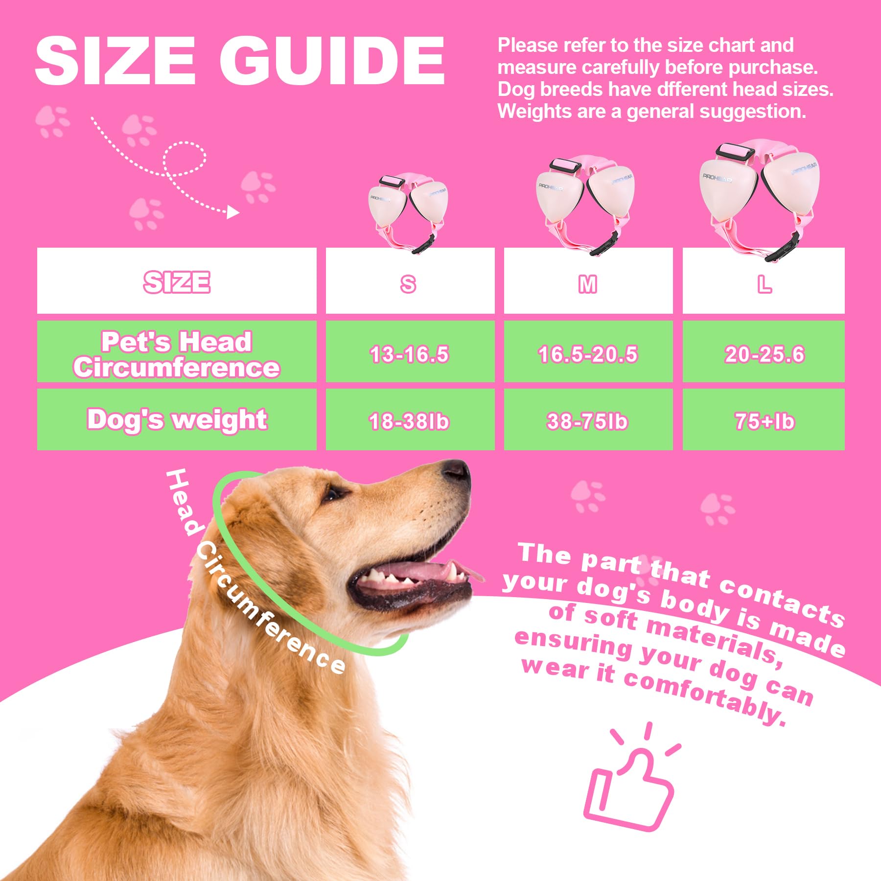 PROHEAR dog ear muffs in-use thunder protection during storms