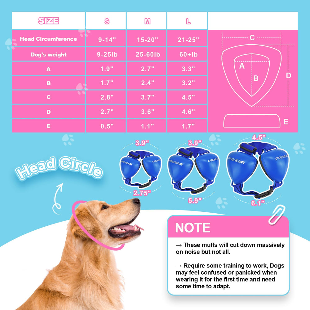PROHEAR Ungrade GEL Pads Dog Ear Muffs blue close-up earpad for comfortable fit.