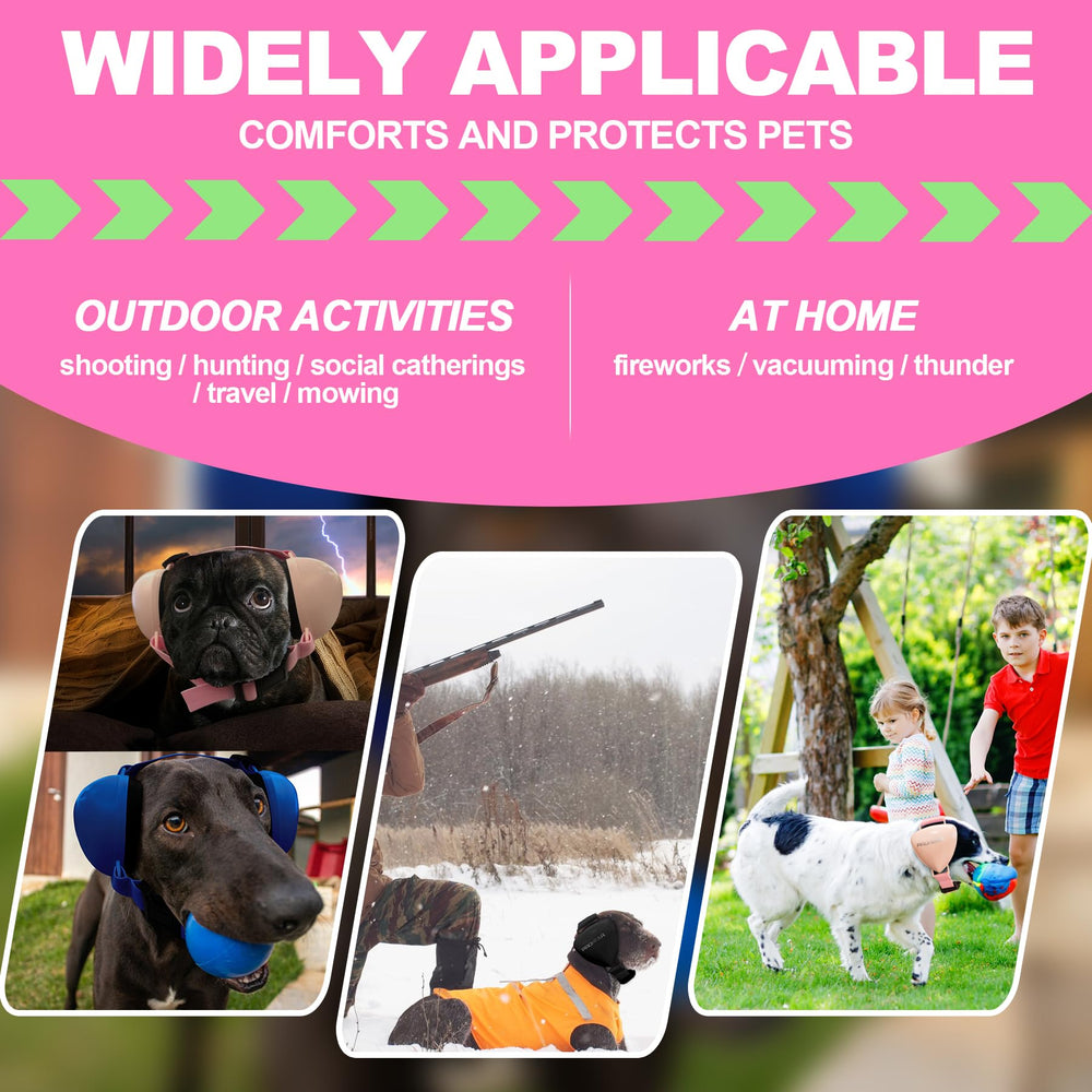 PROHEAR GEL pads on a resting dog suggest comfortable protection during calm moments