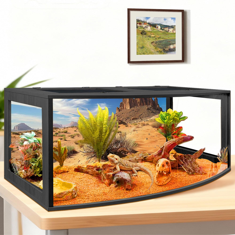 PROLEE bearded dragon tank assembly-included hardware enables quick setup