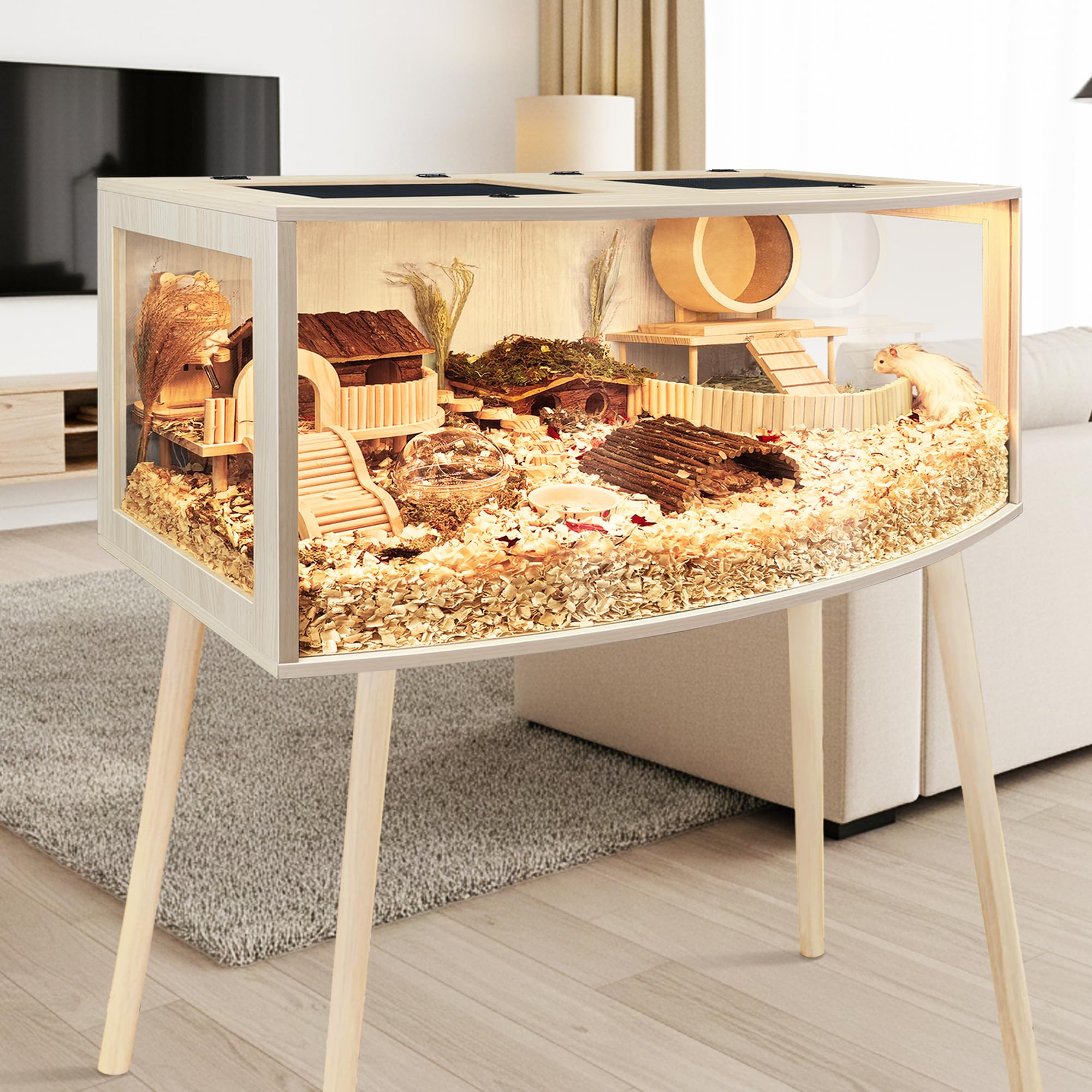 PROLEE hamster cage chew-resistant panels: withstand nibbling while staying tidy