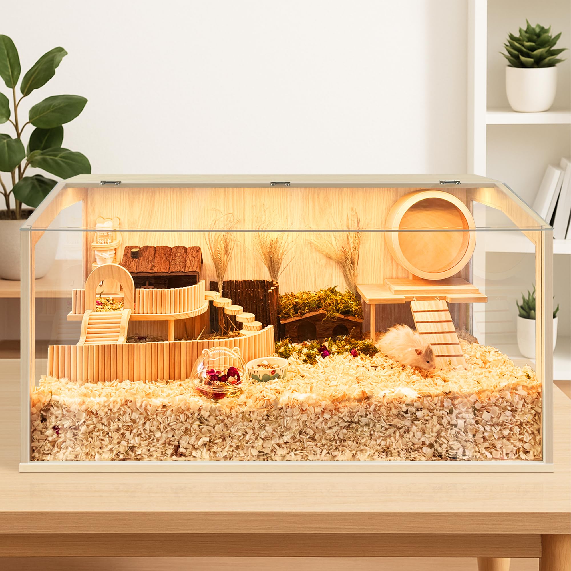 PROLEE hamster cage openable top for easy access during care