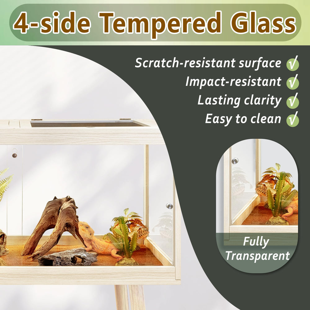 PROLEE lockable door and secure design keep pets safe while you tidy the enclosure.