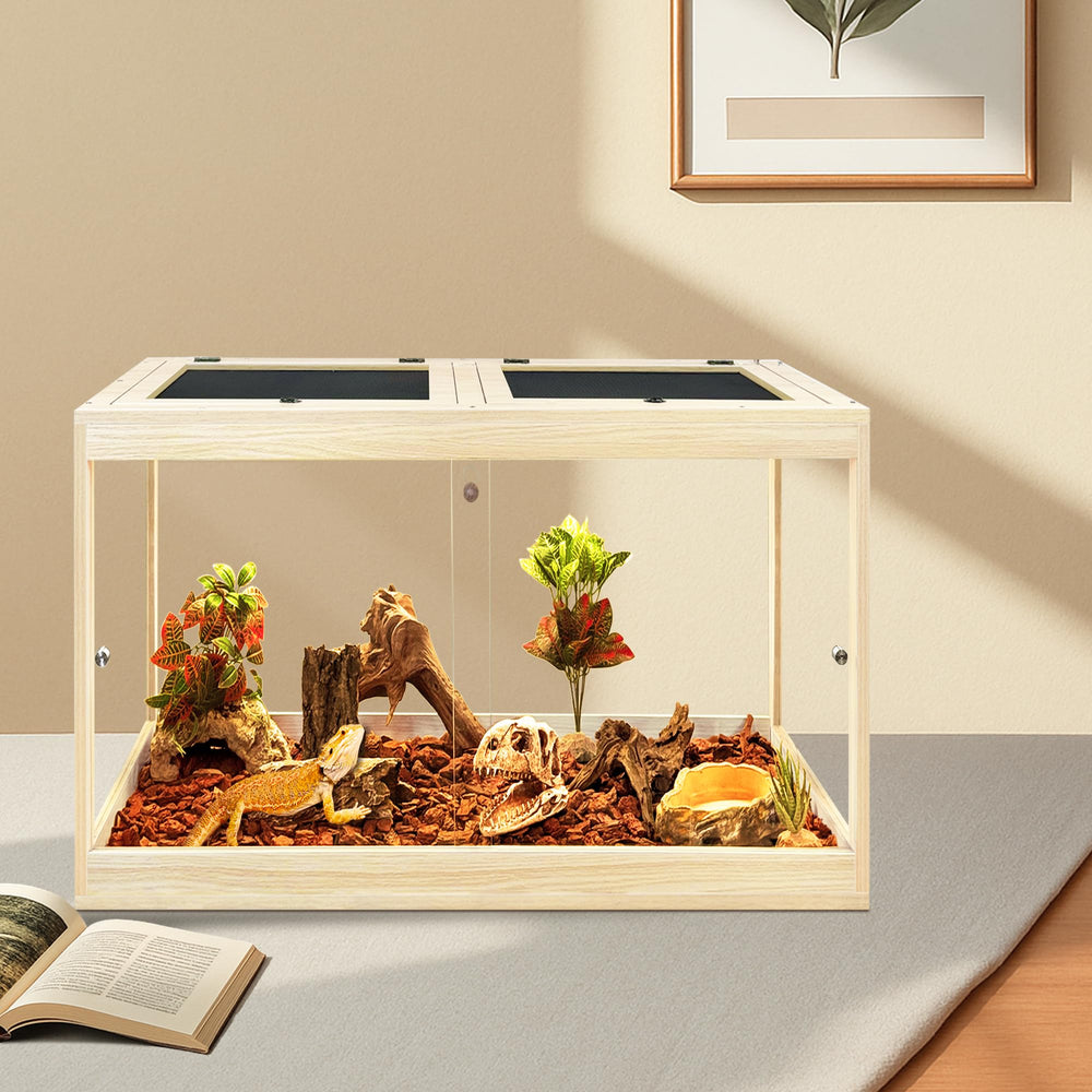 PROLEE Spacious 24-inch enclosure supports exploration and basking opportunities