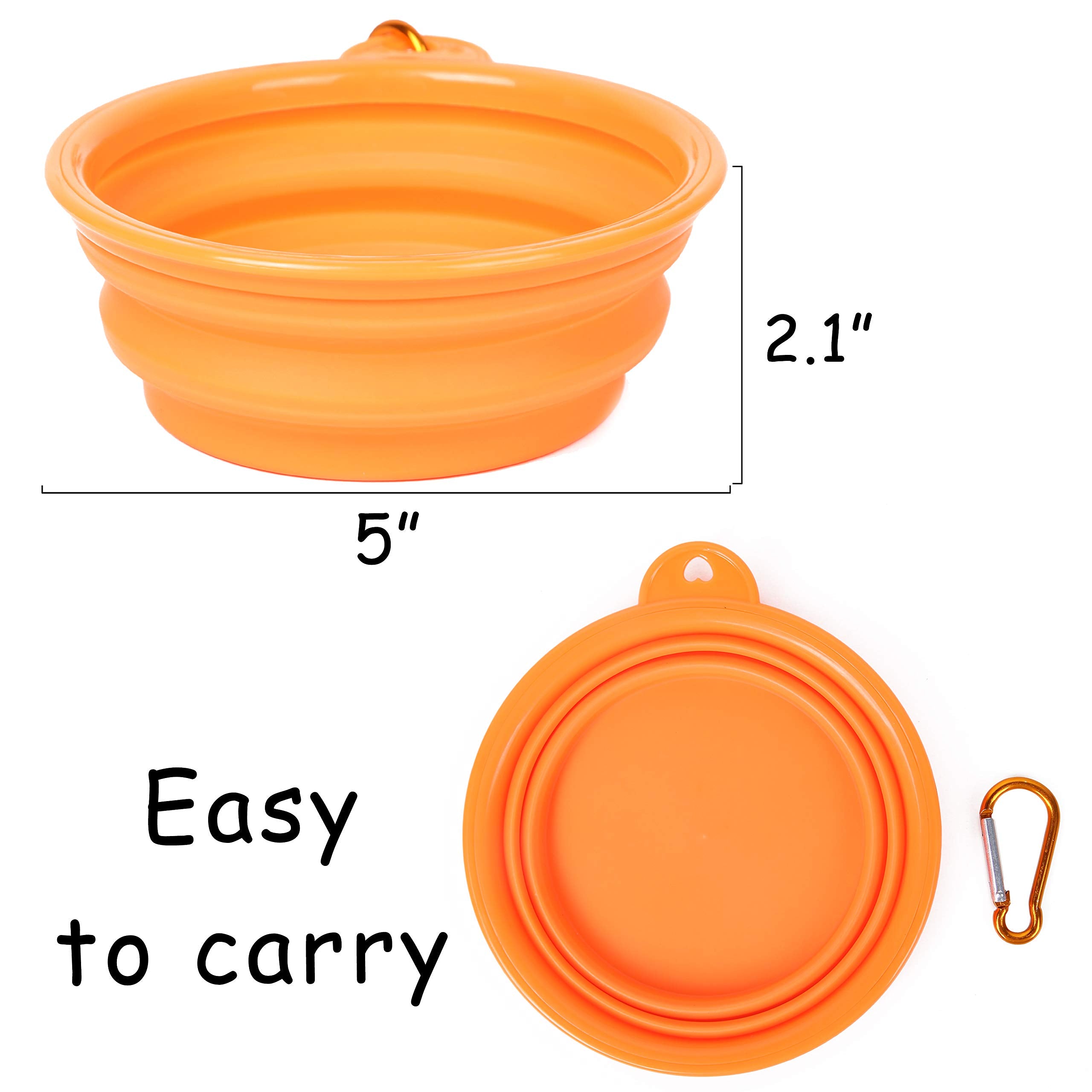 PROLOSO collapsible dog bowl ideal for travel, hiking, camping