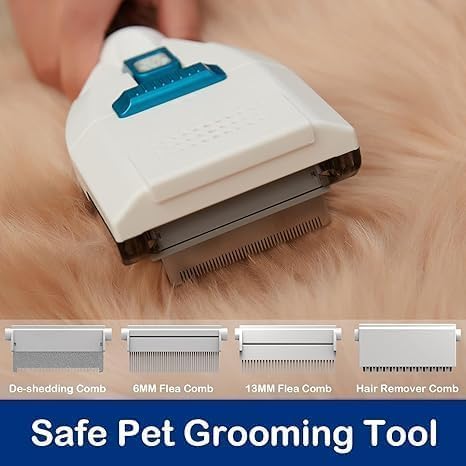 PROMOMO low-noise 52dB technology keeps pets relaxed during grooming.