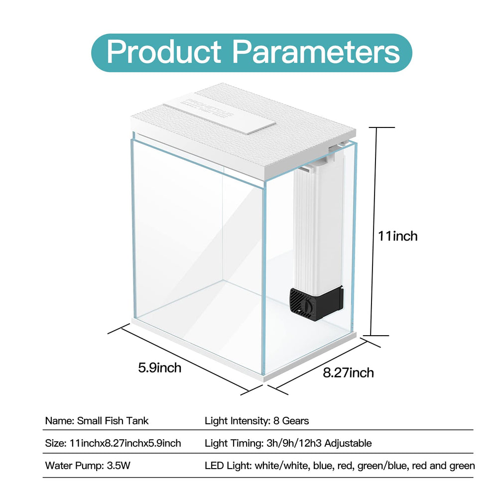 Pronetcus Betta Tank cover removable for easy feeding and decorations