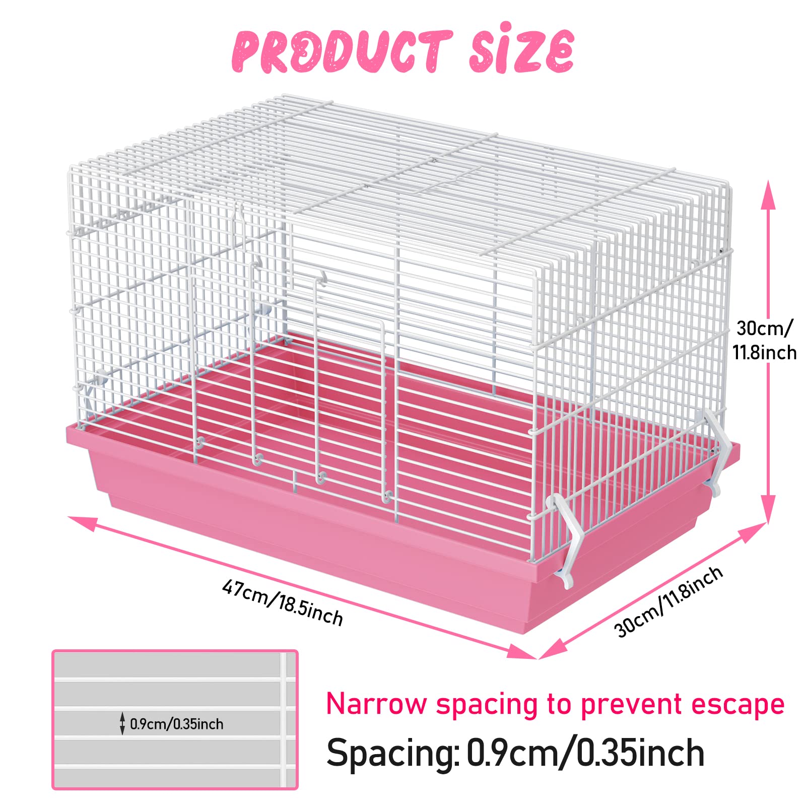 Pronetcus hamster cage durable-materials features sturdy construction for long-term use.
