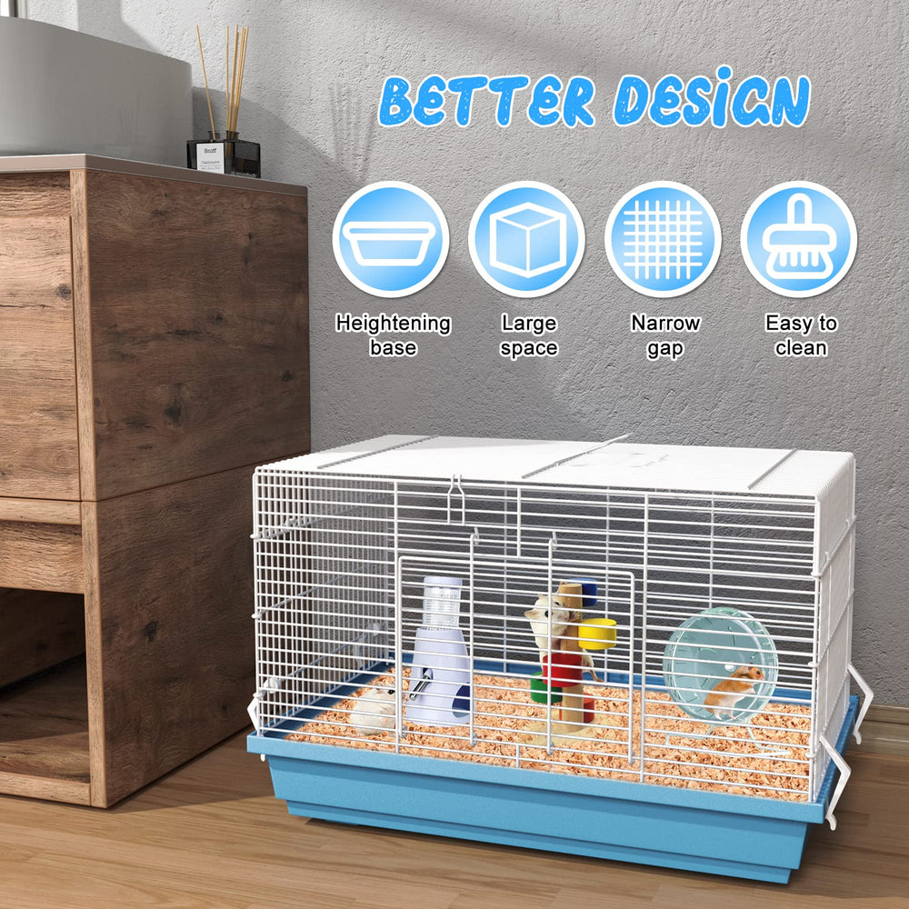 Pronetcus hamster cage secure locking latch ensuring safe handling