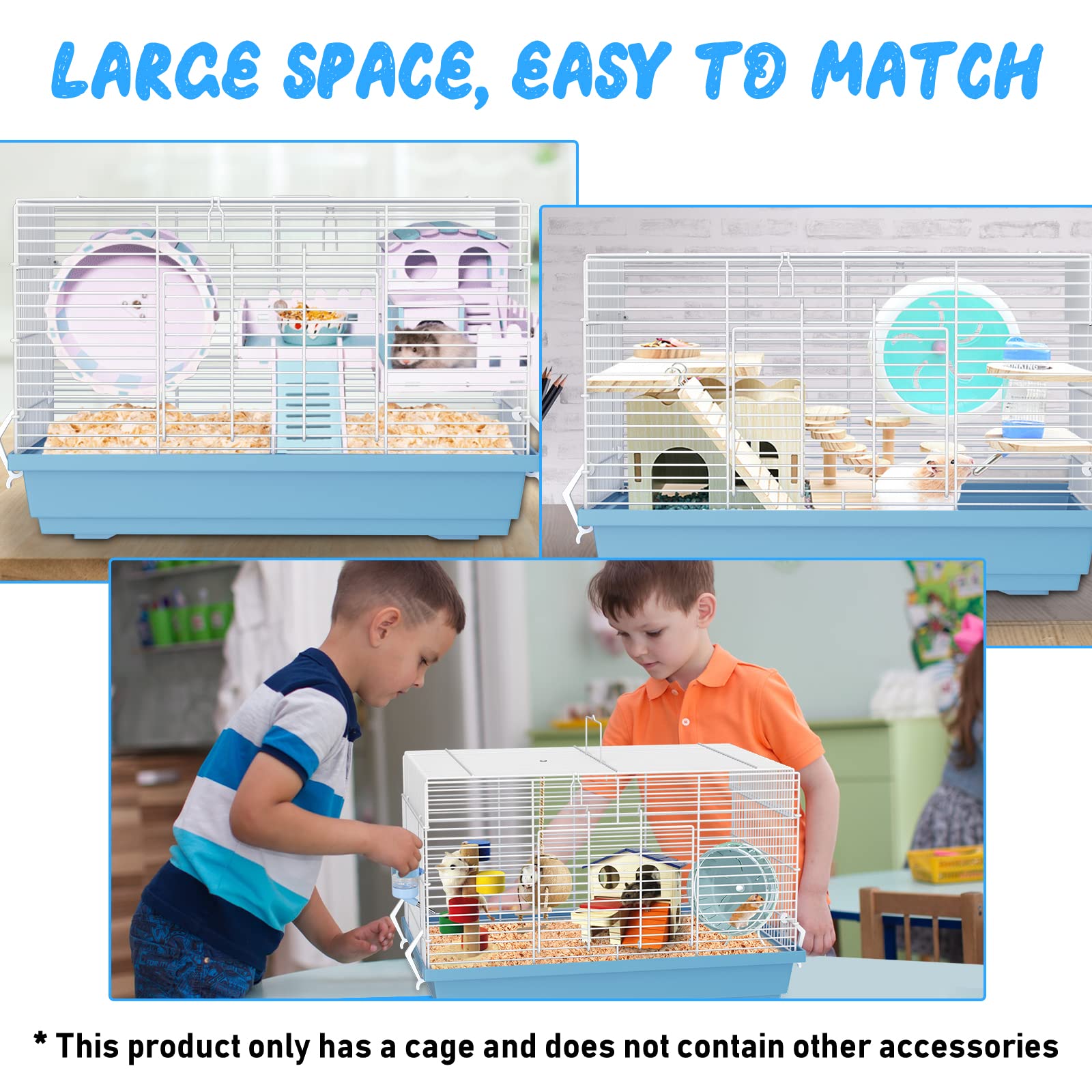 Pronetcus hamster cage transport-ready design facilitates easy relocation
