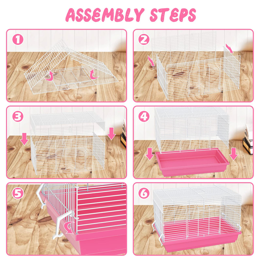 Pronetcus hamster cage travel-setup demonstrates portable option for on-the-go pet transport.