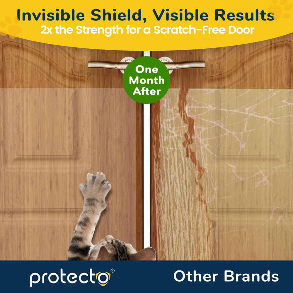 PROTECTO self-adhesive scratch deterrent sticky-back surface provides quick, mess-free installation.