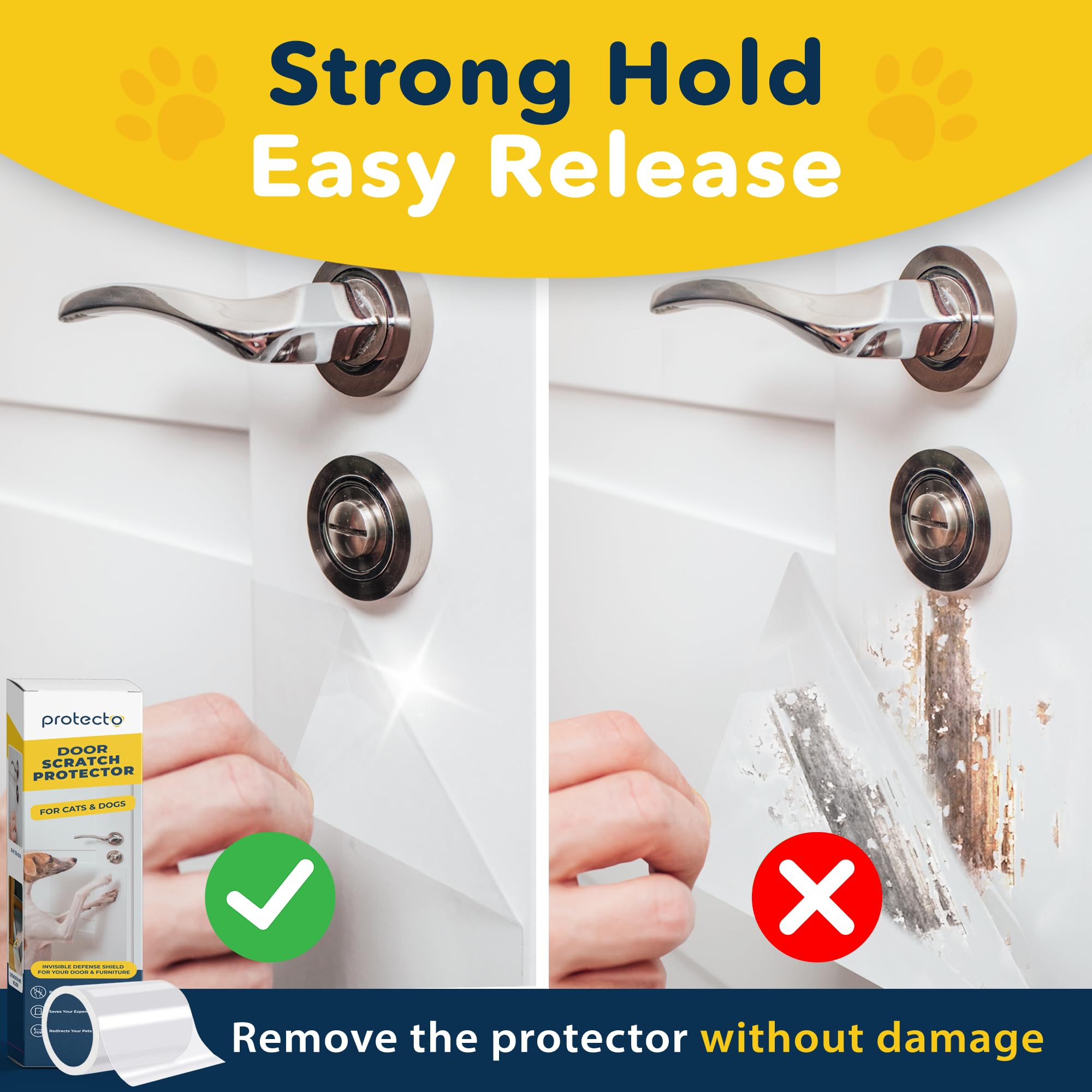 PROTECTO transparent anti-scratch film preserves furniture beauty while staying discreet.