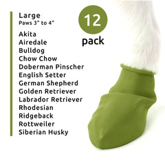 Protex PawZ all-weather rubber dog boots providing reliable protection on wet surfaces