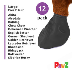 Protex PawZ all-weather-rubber-dog-shoes with reliable grip on slick surfaces.