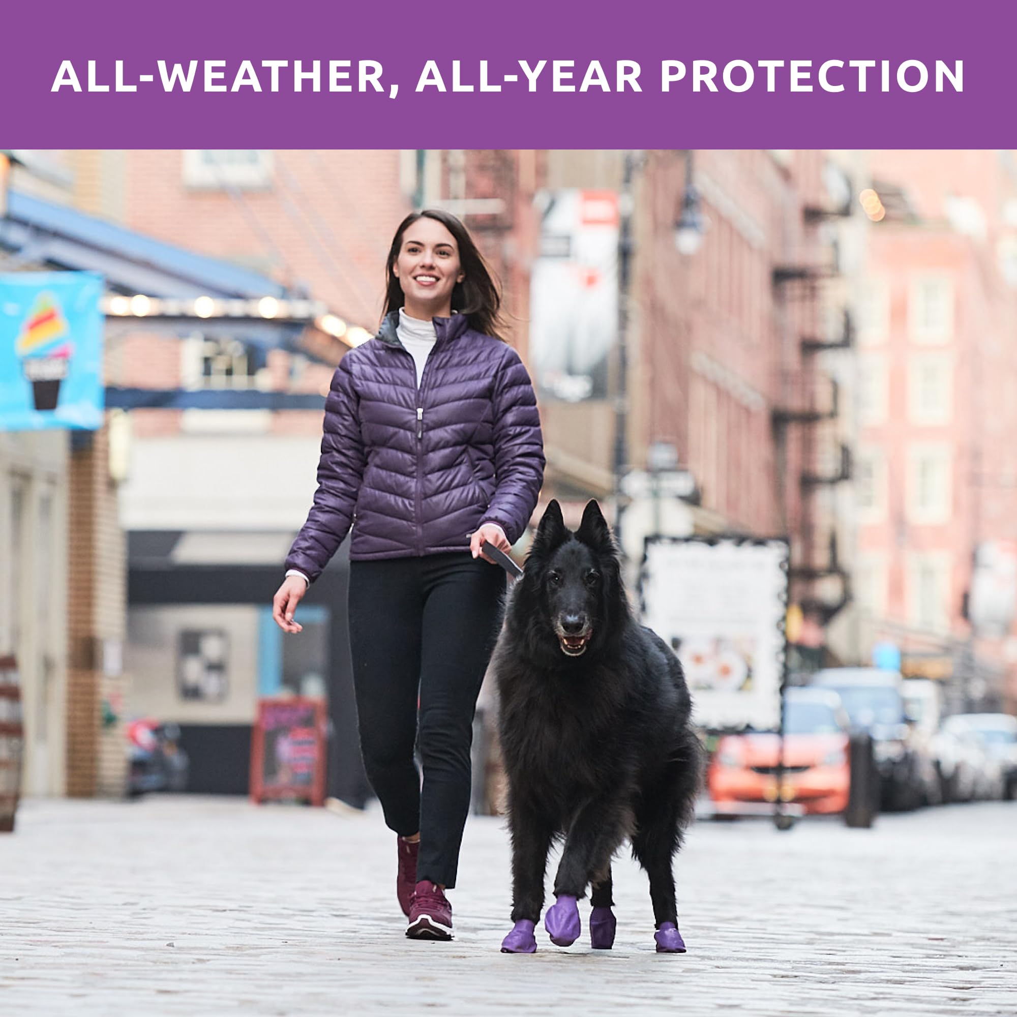 Protex PawZ natural rubber traction boots deliver slip resistance on wet surfaces.